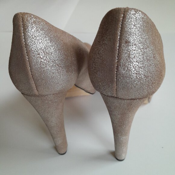 Diesel Women’s 'Melrose' Ashly Platform Leather Heels Brown/Silver Size US 7.5 - Picture 6 of 15